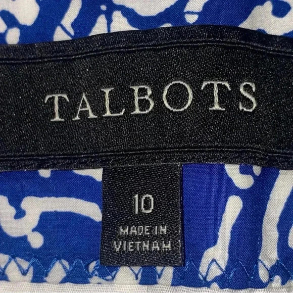 TALBOTS Navy Blue and White Blazer Like New - Picture 10 of 16